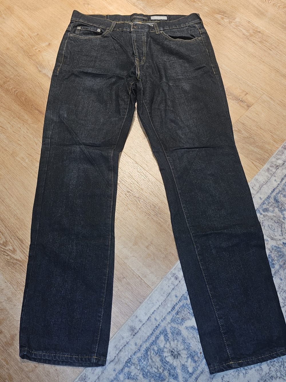 Aeropostale Mens Blue Denim Skinny Dark Wash Jean Size 32 x 32